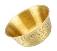 Beavorty Vintage 2.6 Inch Copper Worship Offering Bowl with Random Pattern, Temple Sacrifice Water Bowl for Buddhist Rituals and Home Décor, Copper Sacrifice and Table Adornment for Sacred