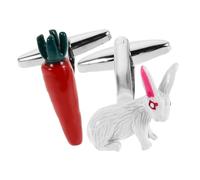 Beavorty Vintage Copper Easter Bunny Cufflinks with Carrot Design Business Shirt Accessories for Men and Women Unique Festival Holiday Parties and Tuxedo Flair