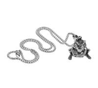 Beavorty Vintage Frog Pendant Necklace for Men Lightweight Skin Friendly Metal Neck Decor with Chain for Special Days