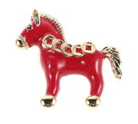 Beavorty Vintage Inspired Copper Horse Brooch Pin for Women Featuring Lasting Shine and Decorative Accessory, for Dress Collar and Parties with Baroque Style Zodiac Horse Design
