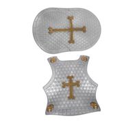 Beavorty Vintage Style Armour Shield Plastic Retro Roman Knight Costume Prop for Boys Role Play Safe and Realistic Design for Imaginative Outdoor Fun