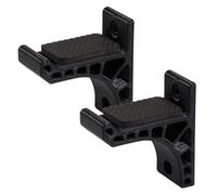 Beavorty Wall Mount Recurve Bow Stand Plastic Bracket with Adhesive and Screw Fixing for Traditional Bow Storage Black