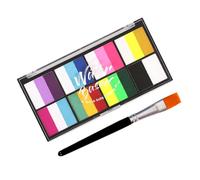 Beavorty Water Soluble Face Paint Set for Party Cosplay Body Paint Pigment Makeup Brush Easy to Apply and Wash off for Face Painting and Body Art