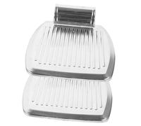 Beavorty Wheelchair Footrest Pedal Pair Sturdy Thick Aluminum Alloy Lightweight Portable Replacement Leg Rest for Patient Mobility and Comfort