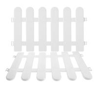 Beavorty White Plastic Garden Fence for Indoor and Guesthouse Use, Assemblable and Easy Adjustment Decorative Fence for Garden Border Edging and Landscape Enclosure