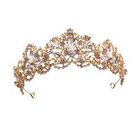 Beavorty Women Tiara Wedding Bridal Crown Flower Girl Headpiece Princess Crowns for Girls Rhinestone Headpiece