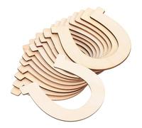 Beavorty Wood Crafts Unfinished 30Pcs Horseshoe Shaped Cutouts for Hand-Painted DIY Projects Suitable for Ages and Party Decorations