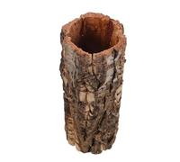 Beavorty Wooden Climbing Tank Hideout with Hollow Tree Trunk Design and Texture, Providing Private Resting Space and Mimicking Rainforest Habitat for Turtle and Crab Terrarium Decor