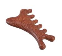 Beavorty Wooden Scalp Massage Comb for Gua Sha and Hair Care Large Wide Tooth Design Portable Scalp Massager for Home and Travel