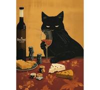 BEAYIOU Cat Paint by Numbers Kit for Adults,Painting by Numbers,DIY Acrylic Paint Kit for Adults Beginners Without Frame,Easy Adult Paint by Number Kits on Canvas for Decor 12x16inch