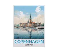 BEAYODKP 5D Diamond Painting Kits，Denmark Copenhagen，DIY Rhinestone Embroidery Set Paint with Diamond Art by Number Kits Cross Stitch Home Wall Craft Decoration（50 x 60 cm/19.68 x 23.62 inches）-AY78