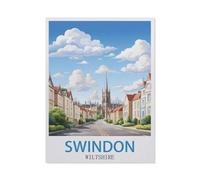 BEAYODKP 5D Diamond Painting Kits,Swindon Wiltshire,DIY Rhinestone Embroidery Set Paint with Diamond Art by Number Kits Cross Stitch Home Wall Craft Decoration(30 x 40 cm/11.81 x 15.74 inches)-HC31