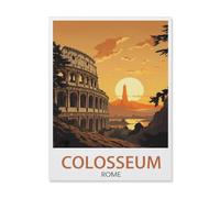 BEAYODKP 5D DIY Diamond Painting，Colosseum Rome,Sunset，Round Full Drill Crystal Rhinestone Embroidery Cross Stitch Arts Craft Canvas for Home Wall Decor（30 x 40 cm/11.81 x 15.74 inches）-R3