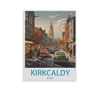 BEAYODKP 5D DIY Diamond Painting，Kirkcaldy Fife，Round Full Drill Crystal Rhinestone Embroidery Cross Stitch Arts Craft Canvas for Home Wall Decor（40 x 50 cm/15.74 x 19.68 inches）-GU32