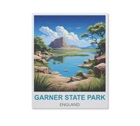 BEAYODKP 5D DIY Diamond Painting kit，Garner State Park England，Round Resin Diamond Cross Stitch, Home Decoration Gift（40 x 50 cm/15.74 x 19.68 inches）-HV88
