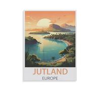 BEAYODKP 5D DIY Diamond Painting kit，Jutland Europe，Round Resin Diamond Cross Stitch, Home Decoration Gift（50 x 60 cm/19.68 x 23.62 inches）-HZ15