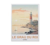 BEAYODKP 5D DIY Diamond Painting kit，Le Grau-du-Roi Gard，Round Resin Diamond Cross Stitch, Home Decoration Gift（50 x 60 cm/19.68 x 23.62 inches）-GN69
