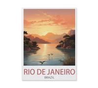 BEAYODKP 5D DIY Diamond Painting Kit，Rio De Janeiro Brazil，Crystal Mosaic Full Drill Round Diamond Painting Embroidery Accessories（40 x 50 cm/15.74 x 19.68 inches）-R12