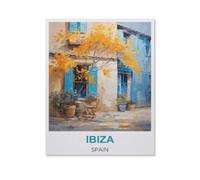 BEAYODKP 5D DIY Full Round Drill Diamond Painting，Ibiza, Spain，Embroidery Full Round Diamond Cross Stitch Rhinestone Mosaic Decor Gift（50 x 60 cm/19.68 x 23.62 inches）-HS46