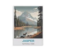 BEAYODKP 5D DIY Full Round Drill Diamond Painting,Jasper National Park,Embroidery Full Round Diamond Cross Stitch Rhinestone Mosaic Decor Gift(50 x 60 cm/19.68 x 23.62 inches)-HK27