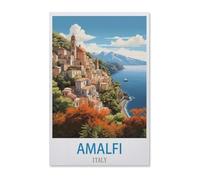 BEAYODKP Adult Paint by Numbers，Amalfi，DIY Paint by Numbers for Adults and Kids Painting by Numbers on Canvas Art Crafts Gift for Home Wall Decorations(20x30cm-E15