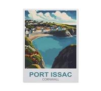 BEAYODKP Adult Paint by Numbers,Port Issac Cornwall,DIY Paint by Numbers for Adults and Kids Painting by Numbers on Canvas Art Crafts Gift for Home Wall Decorations(30x40cm-FC49