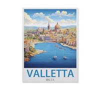 BEAYODKP Adult Paint by Numbers,Valletta Malta,DIY Paint by Numbers for Adults and Kids Painting by Numbers on Canvas Art Crafts Gift for Home Wall Decorations(40x50cm) 15.7x19.6 inches-FF9
