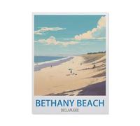 BEAYODKP Bethany Beach Delaware，5D DIY Diamond Painting Full Round Drill Diamond Embroidery Cross Stitch Rhinestone Mosaic Paintings Art（50 x 60 cm/19.68 x 23.62 inches）-CO56