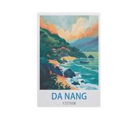 BEAYODKP Da Nang Vietnam，Beginner-Friendly Paint-by-Number Kit,Easy Introduction to Art(20x30cm) 7.8x11.8 inches-FZ81