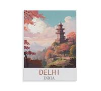 BEAYODKP Diamond Painting，Delhi India，Diamond Painting Art Embroidery Cross Stitch Pictures Gift Wall Decoration（30 x 40 cm/11.81 x 15.74 inches）-HY6