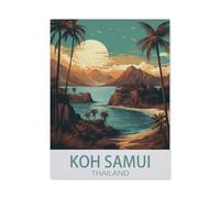 BEAYODKP Diamond Painting Kits for Adults and Kids，KOH Samui Thailand Sunset，Full Drill Round Rhinestone Paint with Diamonds（40 x 50 cm/15.74 x 19.68 inches）-AW44