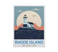 BEAYODKP Diamond Painting，Rhode Island The Ocean State（40x50cm）