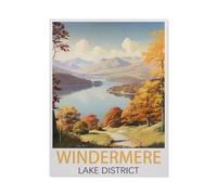 BEAYODKP Diamond Painting,Windermere Lake District,Round Full Drill Acrylic Embroidery Cross Stitch Arts Craft Canvas Supply for Home Wall Decor Adults and Kids(40 x 50 cm/15.74 x 19.68 inches)-HA15