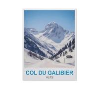 BEAYODKP Digital Painting DIY Frameless Paint by Number Kits，Col du Galibier Alps，Paint by Numbers Oil Painting Canvas Print Wall Art Home Decoration(50x60cm) 19.6x23.6 inches-GO94