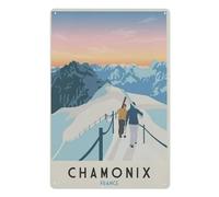BEAYODKP Digital Painting DIY Frameless Paint by Number Kits，France Chamonix Ski，Paint by Numbers Oil Painting Canvas Print Wall Art Home Decoration（50x60cm）-AE50