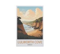 BEAYODKP Digital Painting DIY Frameless Paint by Number Kits,Lulworth Cove Dorset,Paint by Numbers Oil Painting Canvas Print Wall Art Home Decoration(40x50cm) 15.7x19.6 inches-GJ94