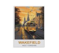 BEAYODKP Digital Painting DIY Frameless Paint by Number Kits,Wakefield, West Yorkshire,Paint by Numbers Oil Painting Canvas Print Wall Art Home Decoration(50x60cm) 19.6x23.6 inches-GR64