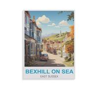 BEAYODKP DIY Diamond Art Kits，Bexhill-on-Sea East Sussex，Full Drill Round Rhinestone Diamond Art Painting Accessories, Cross Stitch Embroidery Canvas for Crafts Home Wall Decor（40 x 50 cm）-GY32