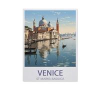 BEAYODKP DIY Diamond Art Kits，Venice St. Marks Basilica，Full Drill Round Rhinestone Diamond Art Painting Accessories, Cross Stitch Embroidery Canvas for Crafts Home Wall Decor（30 x 40 cm）-AW59
