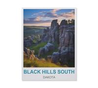 BEAYODKP DIY Diamond Painting，Black Hills South Dakota，Cross Stitch Full Drill 5D Embroidery Mosaic Wall Decor Art（40 x 50 cm/15.74 x 19.68 inches）-IC85