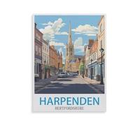 BEAYODKP DIY Diamond Painting，Harpenden Hertfordshire，Cross Stitch Full Drill 5D Embroidery Mosaic Wall Decor Art（50 x 60 cm/19.68 x 23.62 inches）-GU79
