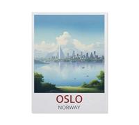 BEAYODKP DIY Diamond Painting，Oslo Norway，Cross Stitch Full Drill 5D Embroidery Mosaic Wall Decor Art（30 x 40 cm/11.81 x 15.74 inches）-AC37