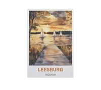 BEAYODKP DIY Oil Painting Paint by Number Kit,Leesburg Indiana,DIY Painting by Number Kits Oil Paint Drawing Canvas Home Decor Gift(50x60cm) 19.6x23.6 inches-GH59