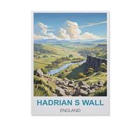 BEAYODKP Easy Paint by Numbers for Adults Beginners，Hadrian's Wall England，Paint by Number Kit On Canvas for Adults New Painters's Gift DIY Gifts(40x50cm) 15.7x19.6 inches-FF33
