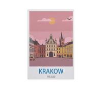 BEAYODKP Easy Paint by Numbers for Adults Beginners，Krakow Poland，Paint by Number Kit On Canvas for Adults New Painters's Gift DIY Gifts(50x60cm) 19.6x23.6 inches-GA23