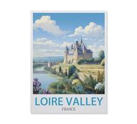 BEAYODKP Easy Paint by Numbers for Adults Beginners,Loire Valley France,Paint by Number Kit On Canvas for Adults New Painters's Gift DIY Gifts(20x30cm) 7.8x11.8 inches-GM93