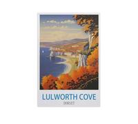 BEAYODKP Easy Paint by Numbers for Adults Beginners，Lulworth Cove Dorset，Paint by Number Kit On Canvas for Adults New Painters's Gift DIY Gifts(50x60cm) 19.6x23.6 inches-FZ3