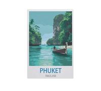 BEAYODKP Easy Paint by Numbers for Adults Beginners，Phuket Thailand，Paint by Number Kit On Canvas for Adults New Painters's Gift DIY Gifts(40x50cm) 15.7x19.6 inches-FZ93