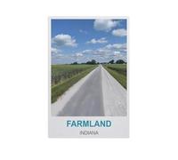 BEAYODKP Farmland Indiana,Beginner-Friendly Paint-by-Number Kit,Easy Introduction to Art(40x50cm) 15.7x19.6 inches-GH81