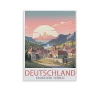 BEAYODKP Franconian Switzerland Germany，Diamond Art Kits for Adults and Kids, Full Drill Round Rhinestone Paint with Diamonds（50 x 60 cm/19.68 x 23.62 inches）-HX51